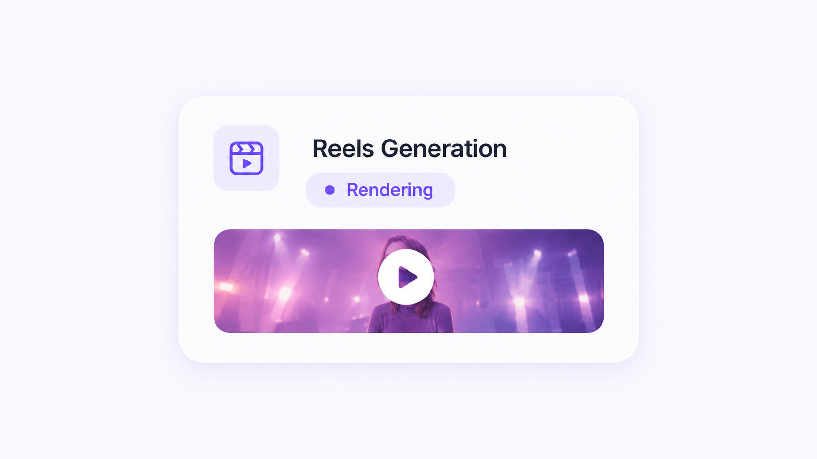 Reels Generation mission card